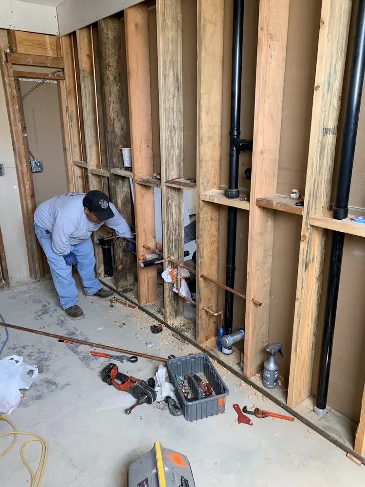 Commercial rough-in plumbing for Trenchless Sewer Repair in Decatur